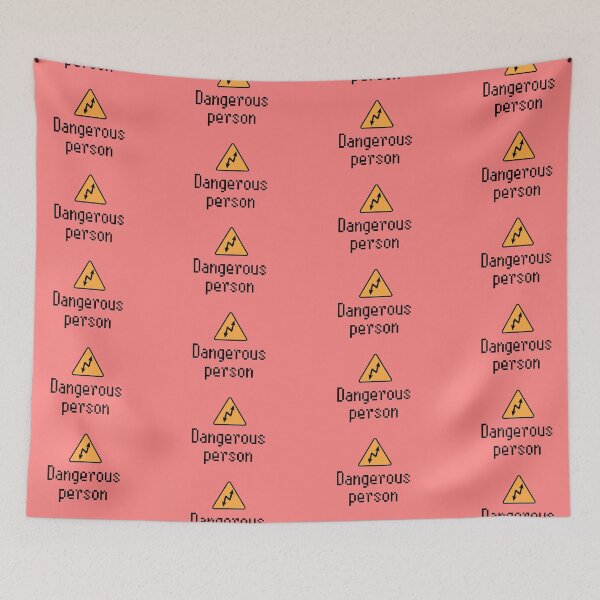 Item preview, Electrical safety sign with two arrows, dangerous person designed and sold by Alice-Moonbliss.