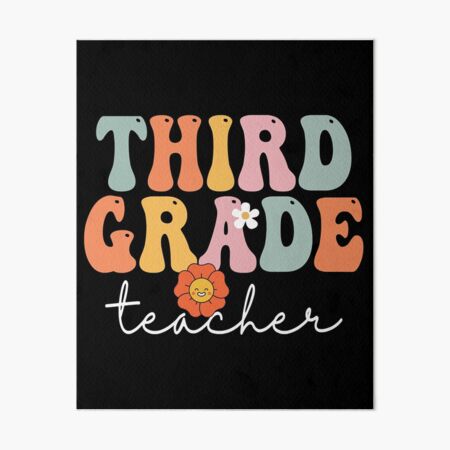 3Rd Grade Teacher Retro Groovy Vintage First Day Of School Women's