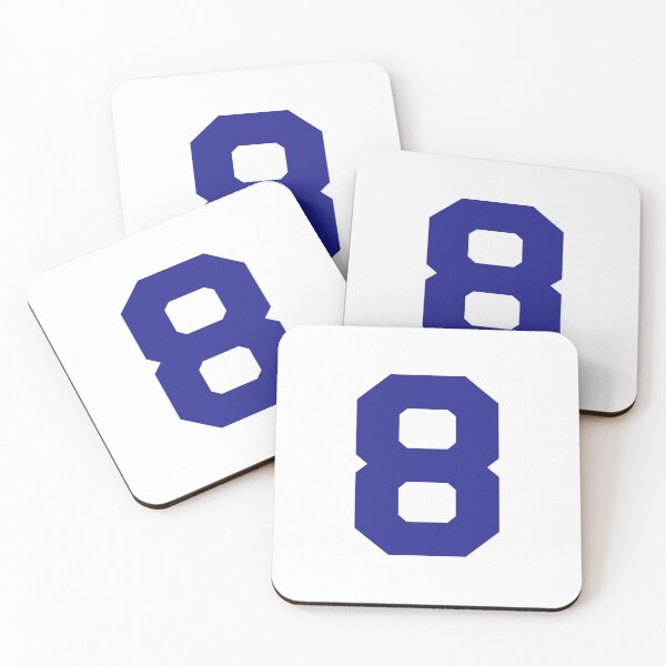Item preview, Number 8, Blue eight, Sports number eight designed and sold by TheCultStuff.
