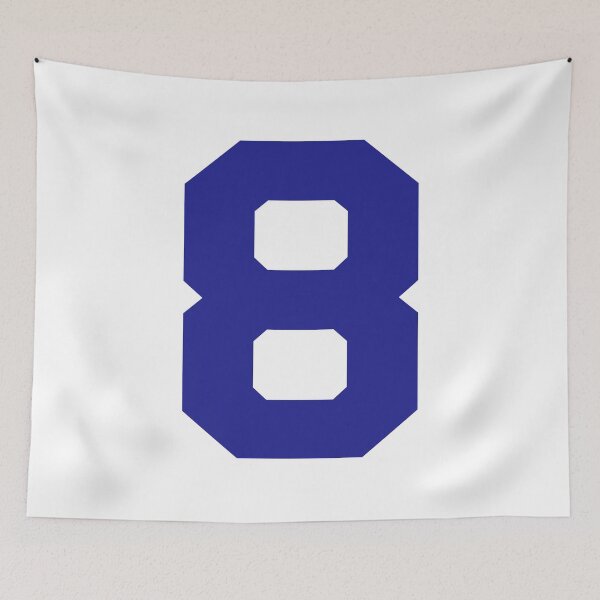 Item preview, Number 8, Blue eight, Sports number eight designed and sold by TheCultStuff.