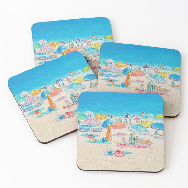 Item preview, Beach Art - A crowded beach scene designed and sold by MatsonArtDesign.