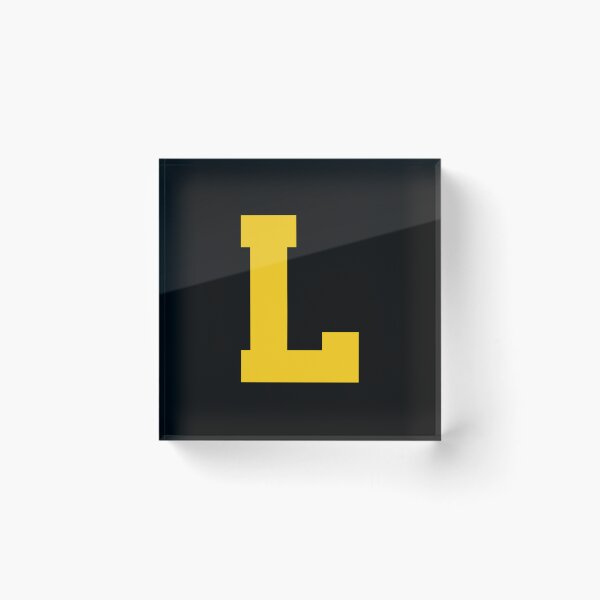 Item preview, Alphabet, Yellow L, Sports letter L designed and sold by TheCultStuff.