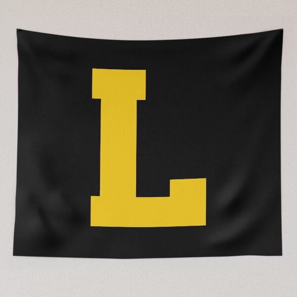 Item preview, Alphabet, Yellow L, Sports letter L designed and sold by TheCultStuff.