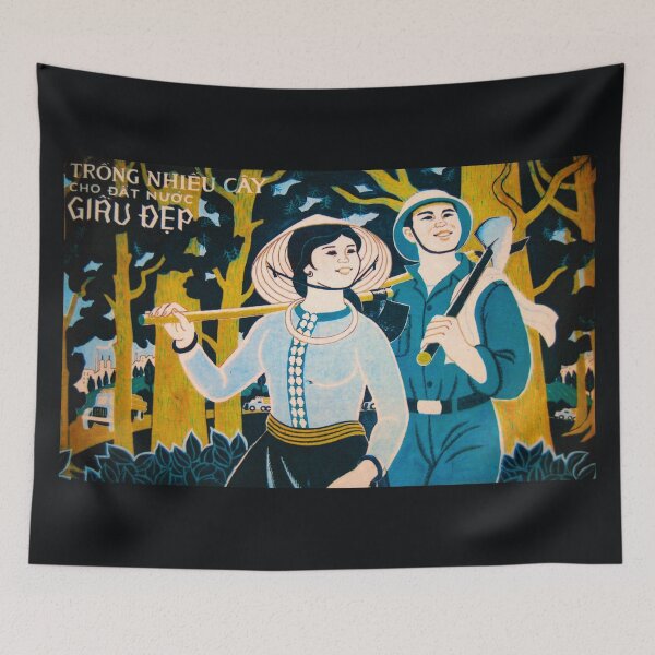 Item preview, Cartel vietnamita: Plantar muchos árboles para el país rico y hermoso designed and sold by Onodera.