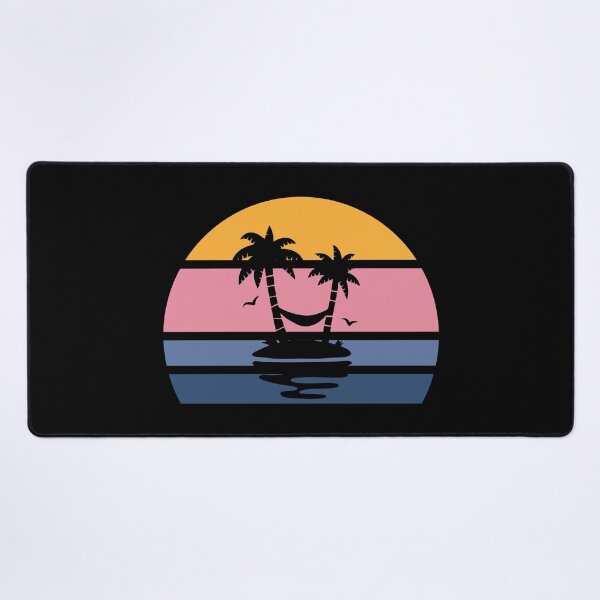 Item preview, Retro Sunset Beach Palm Trees Summer Vintage designed and sold by ghostsanda.