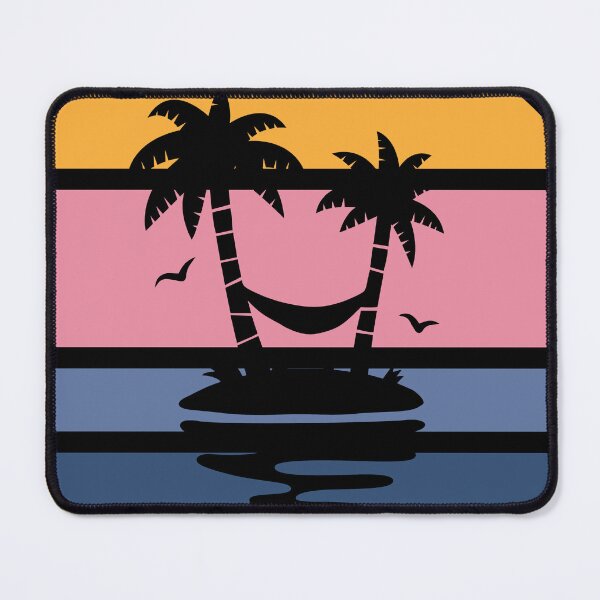 Item preview, Retro Sunset Beach Palm Trees Summer Vintage designed and sold by ghostsanda.