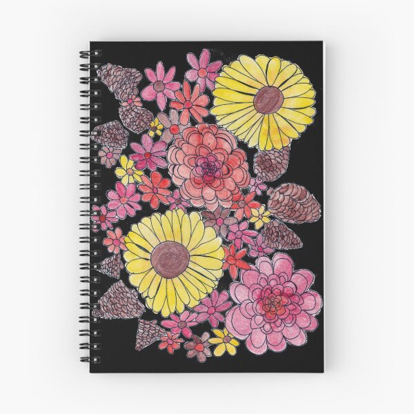 Item preview, Fall Flowers (black background) designed and sold by k.d schubach.