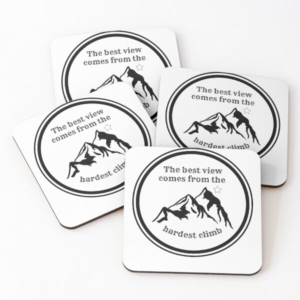Item preview, The best view comes from the hardest climb  designed and sold by drive-to-sucess.