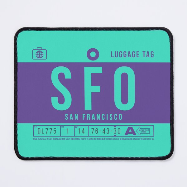 Item preview, Luggage Tag B - SFO San Francisco USA designed and sold by VoodooCircus.
