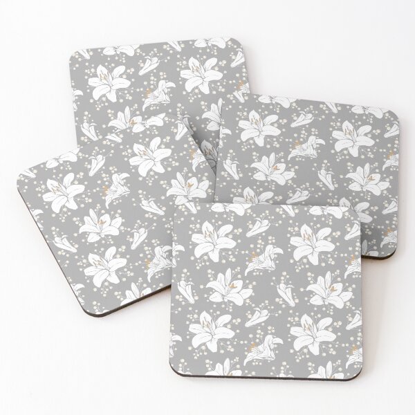 Artikelvorschau, Grey Lily Pattern entworfen und verkauft von Meggie-moos.