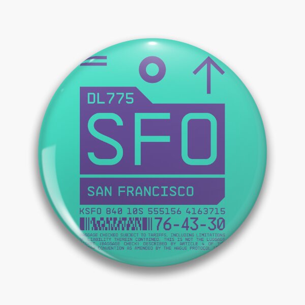 Item preview, Luggage Tag C - SFO San Francisco USA designed and sold by VoodooCircus.