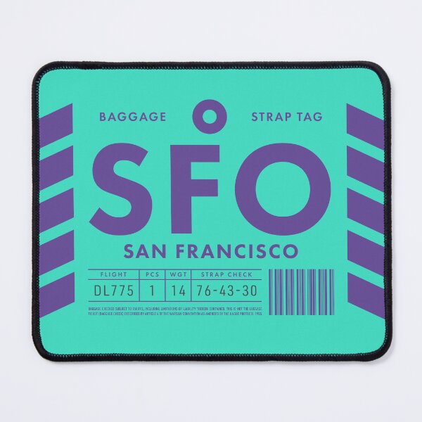 Item preview, Luggage Tag D - SFO San Francisco USA designed and sold by VoodooCircus.
