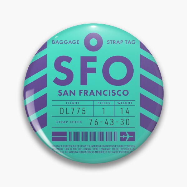 Item preview, Luggage Tag D - SFO San Francisco USA designed and sold by VoodooCircus.