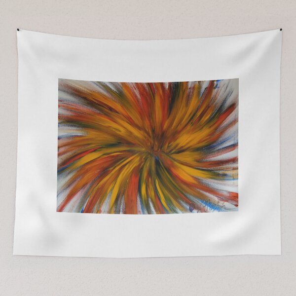 Item preview, Crazy Sunburst Finger Painted MKART designed and sold by MKinnamanArt.