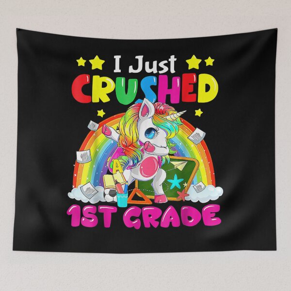 Item preview, I Just Crushed 1st Grade Dabbing Unicorn Back To School  designed and sold by u8ritaae.