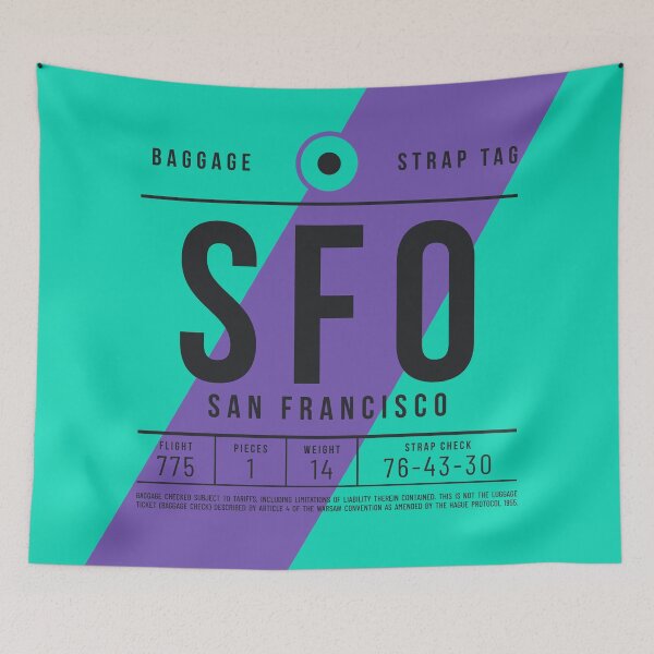 Item preview, Luggage Tag E - SFO San Francisco USA designed and sold by VoodooCircus.