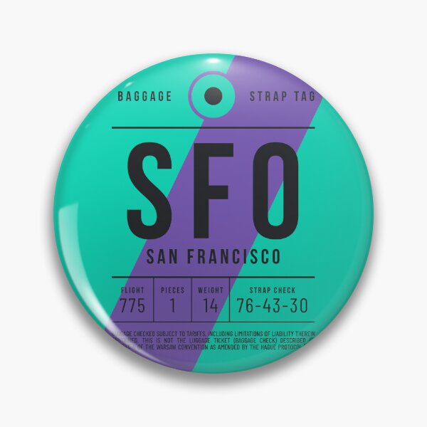 Item preview, Luggage Tag E - SFO San Francisco USA designed and sold by VoodooCircus.