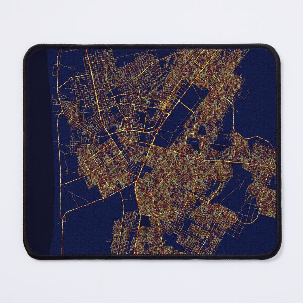 Item preview, Nouakchott, Mauritania Map - City At Night designed and sold by deMAP.