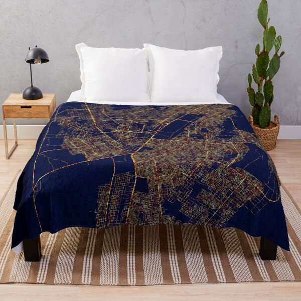 Item preview, Nouakchott, Mauritania Map - City At Night designed and sold by deMAP.
