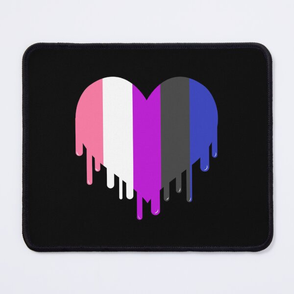 Item preview, Dripping Genderfluid Heart Genderfluid Pride   designed and sold by TheRacingPit.