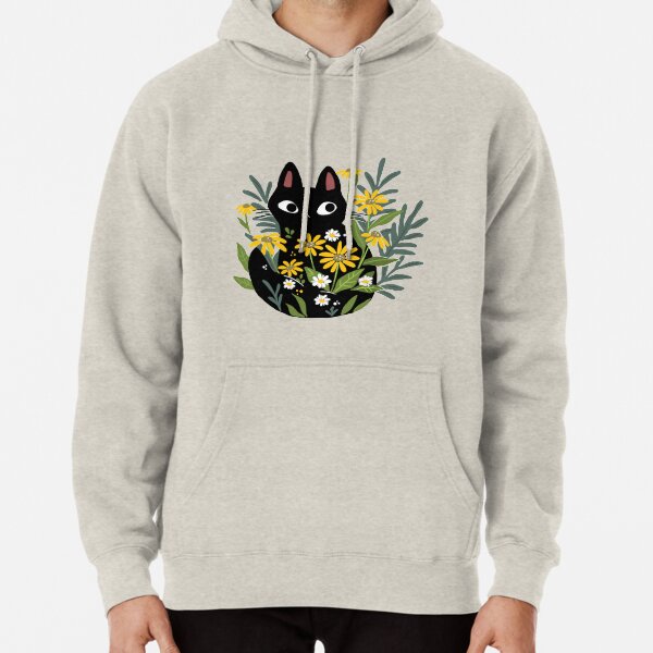 Item preview, Gato negro con flores designed and sold by michelledraws.