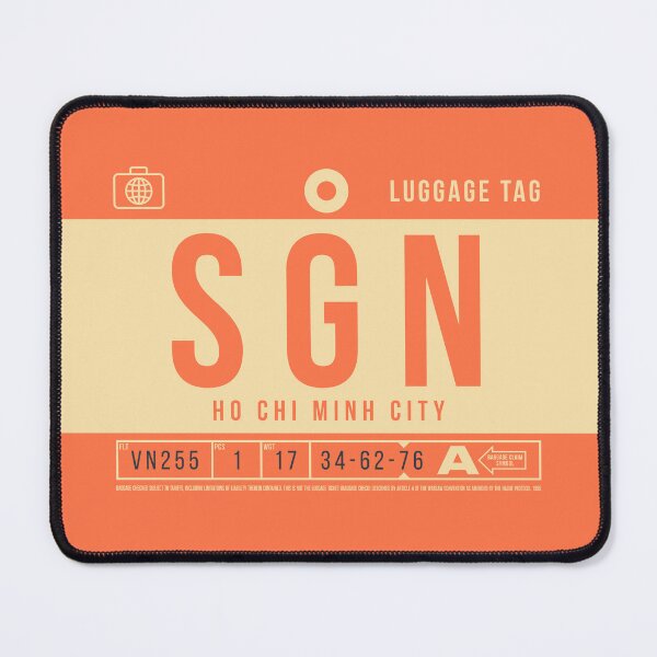 Item preview, Luggage Tag B - SGN Ho Chi Minh City Vietnam designed and sold by VoodooCircus.