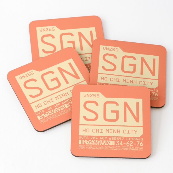 Item preview, Luggage Tag C - SGN Ho Chi Minh City Vietnam designed and sold by VoodooCircus.