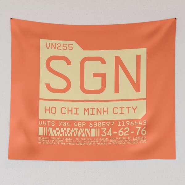 Item preview, Luggage Tag C - SGN Ho Chi Minh City Vietnam designed and sold by VoodooCircus.