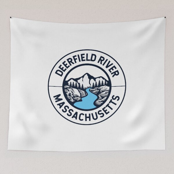 Item preview, Deerfield River Massachusetts State Lovers Mountains Nature designed and sold by TastefulTees.