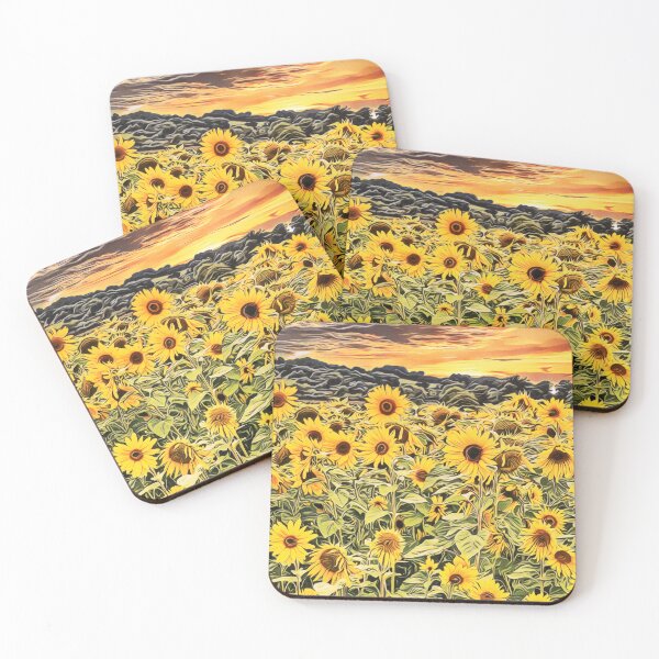Item preview, Cartoon sun flowers in the sunset designed and sold by richglist.