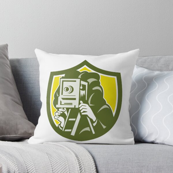 Item preview, Photographer Shooting Vintage Camera Shield Retro designed and sold by patrimonio.