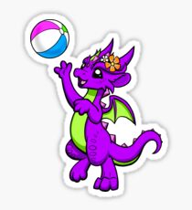 Beach Ball Dragon Sticker