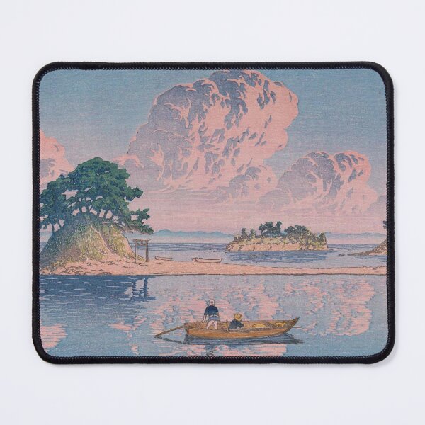Item preview, Tsukumojima in Shimabara by Kawase Hasui, restored designed and sold by FineJapan.