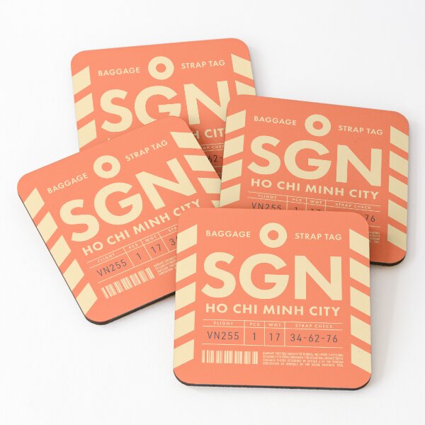 Item preview, Luggage Tag D - SGN Ho Chi Minh City Vietnam designed and sold by VoodooCircus.