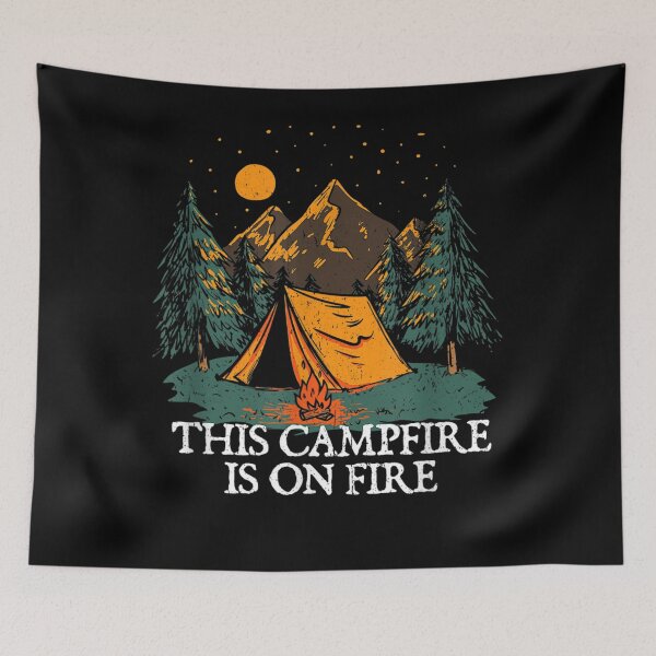 Item preview, This Campfire Is On Fire Camping Dad Jokes Camper Punchline  designed and sold by u8ritaae.