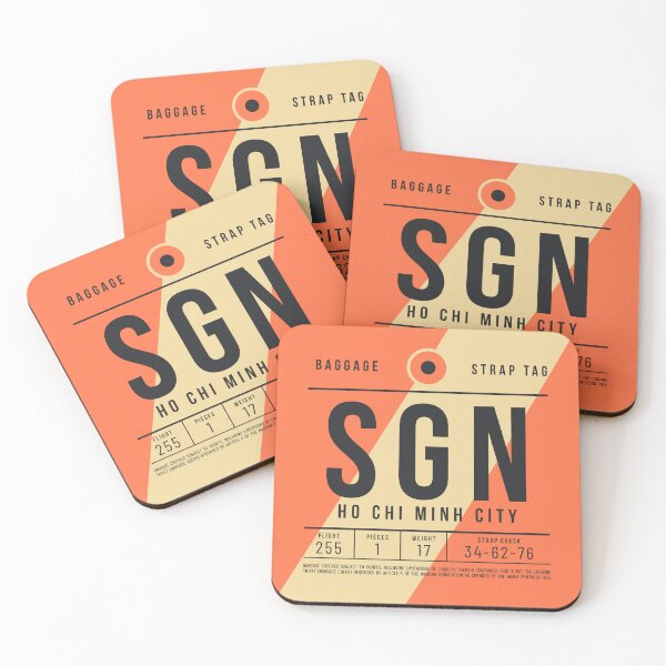 Item preview, Luggage Tag E - SGN Ho Chi Minh City Vietnam designed and sold by VoodooCircus.