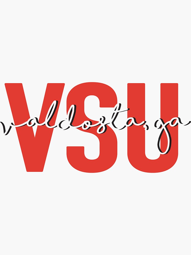 "Valdosta State" Sticker for Sale by emilyelizabethb Redbubble