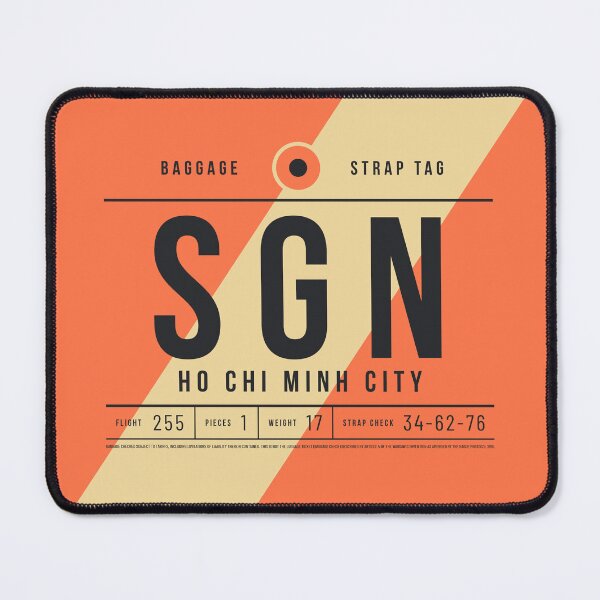 Item preview, Luggage Tag E - SGN Ho Chi Minh City Vietnam designed and sold by VoodooCircus.