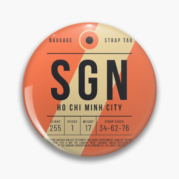 Item preview, Luggage Tag E - SGN Ho Chi Minh City Vietnam designed and sold by VoodooCircus.
