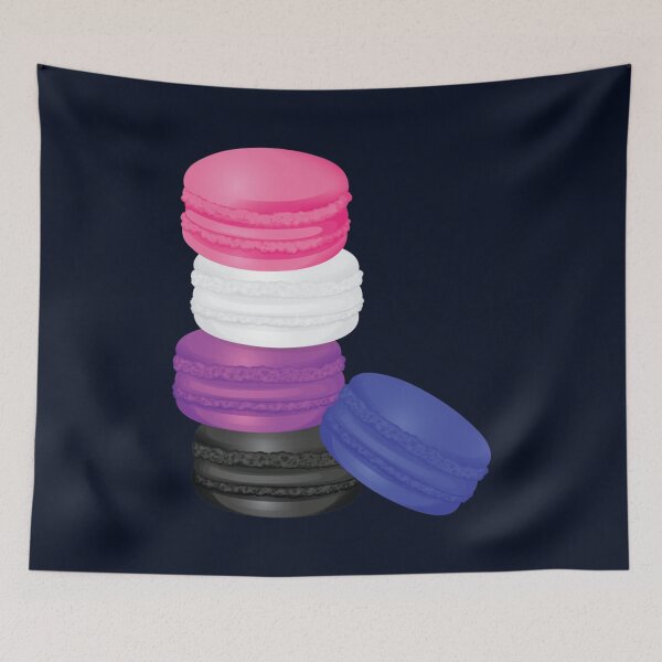 Item preview, Genderfluid Pride Macaron Gift, Gender Fluid Colorful Sweet Pastel Dessert, Genderfluid Macaroon LGB designed and sold by TheRacingPit.
