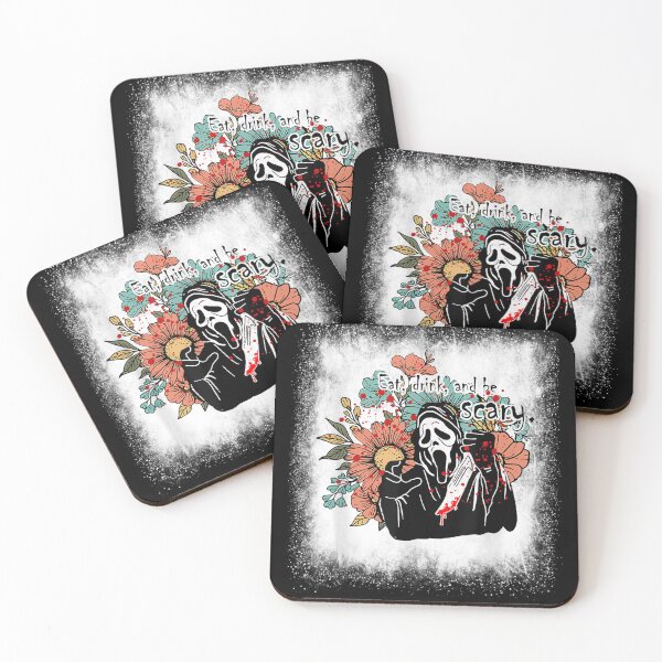 Item preview, Bleached Eat Drink And Be Scary Screaming Ghost Halloween  designed and sold by u8ritaae.