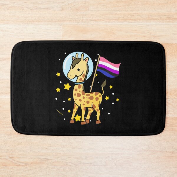 Item preview, Genderfluid Giraffe In Space Genderfluid Pride   designed and sold by TheRacingPit.