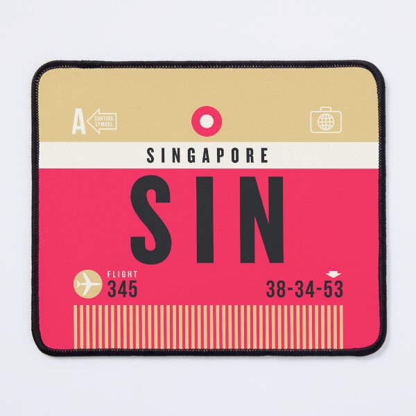 Item preview, Luggage Tag A - SIN Singapore designed and sold by VoodooCircus.