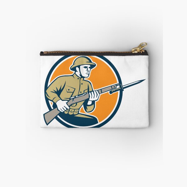 Item preview, World War One Soldier American Retro Circle designed and sold by patrimonio.