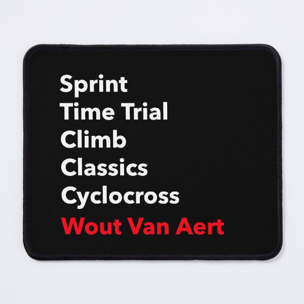 Item preview, Wout Van Aert multi mode: sprint, time trial, climb, cyclocross, classics designed and sold by Whatalifestyle.