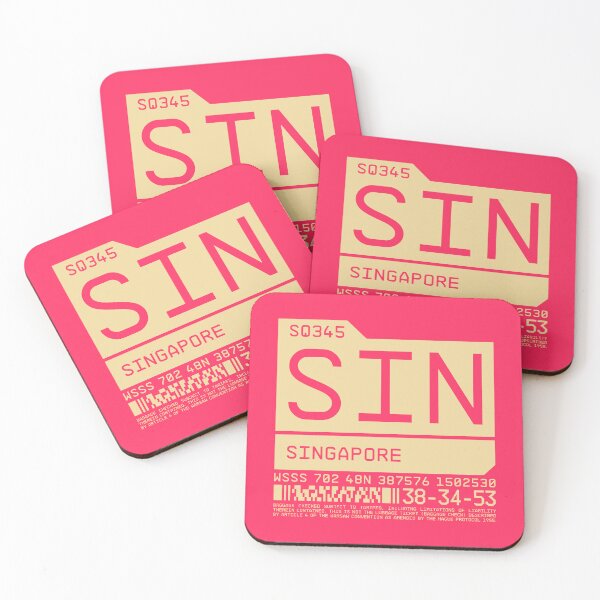 Artikelvorschau, Luggage Tag C - SIN Singapore entworfen und verkauft von VoodooCircus.