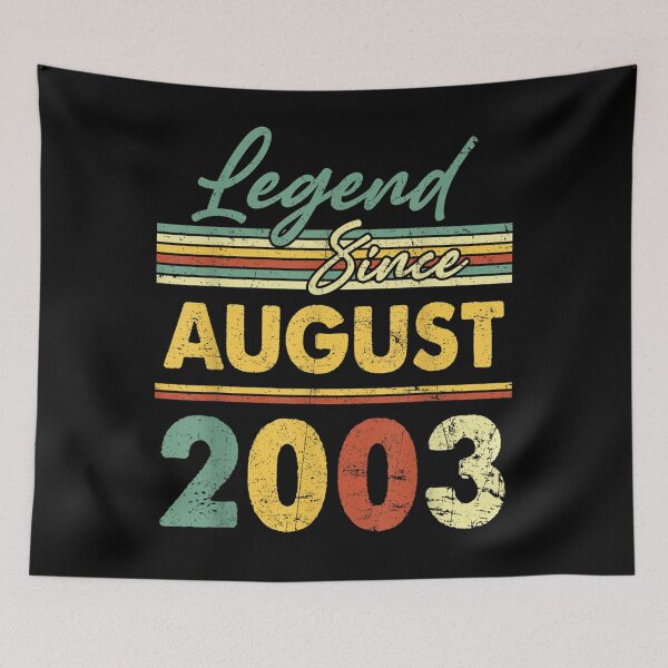 Item preview, 19 Years Old Gifts Legend Since August 2003th Birthday  designed and sold by u8ritaae.