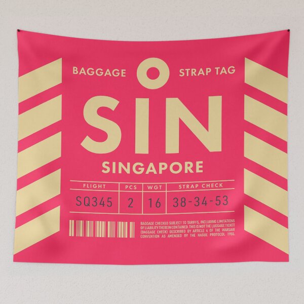 Item preview, Luggage Tag D - SIN Singapore designed and sold by VoodooCircus.