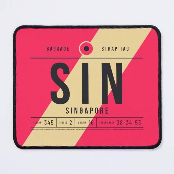 Item preview, Luggage Tag E - SIN Singapore designed and sold by VoodooCircus.