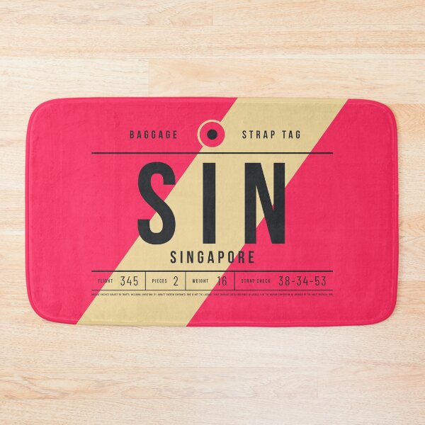Item preview, Luggage Tag E - SIN Singapore designed and sold by VoodooCircus.